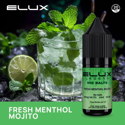 Fresh Menthol Mojito Elux Legend Nic Salt 10ml