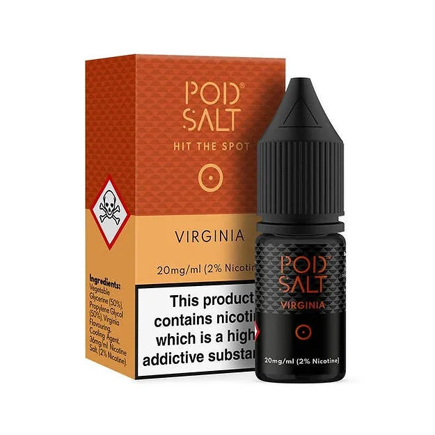 Virginia 20mg Nic Salt E-Liquid By Pod Salt