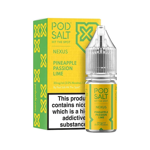 Pineapple Passion Lime Nexus 20mg Nic Salt E-Liquid By Pod Salt