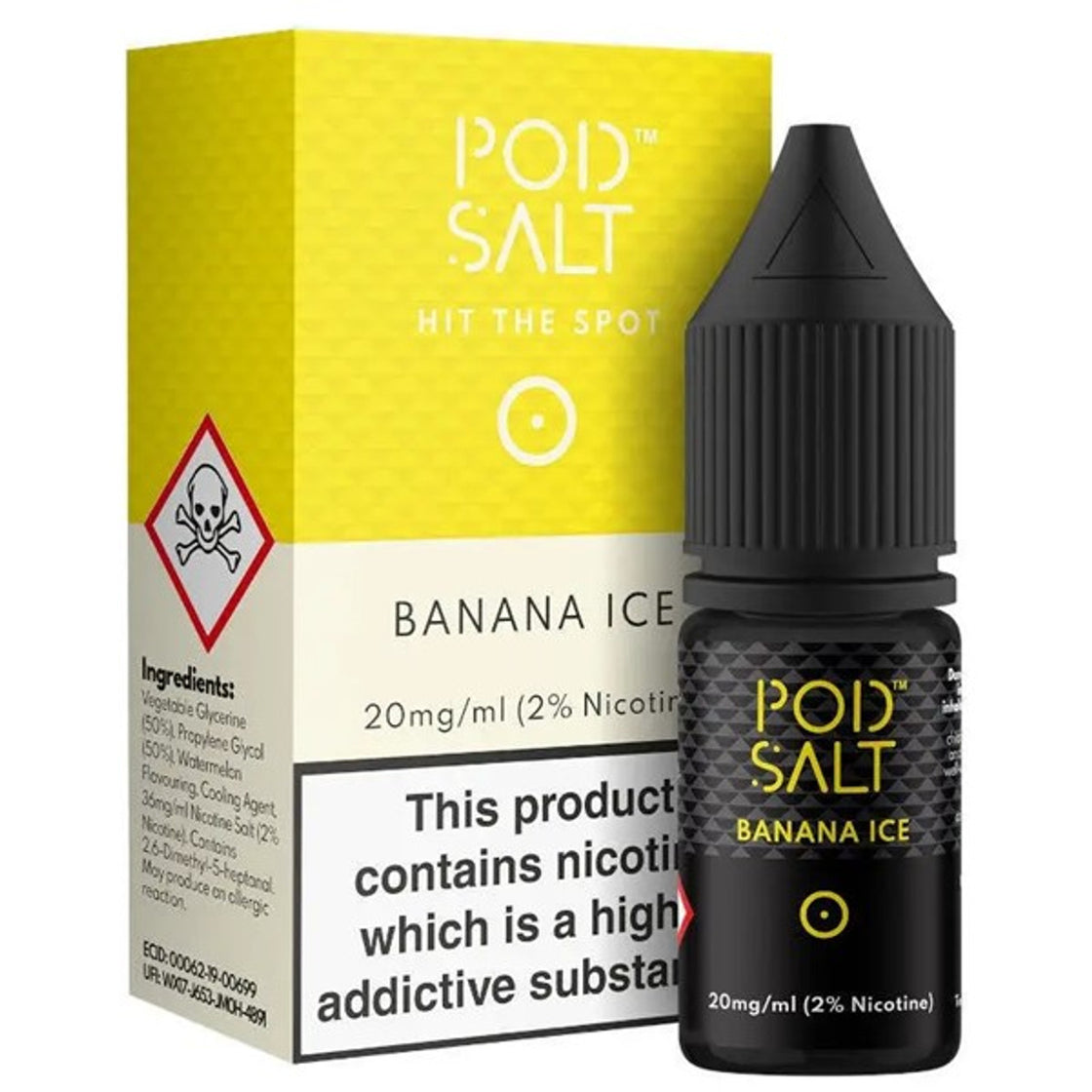 Banana Ice 20mg Nic Salt E-Liquid By Pod Salt