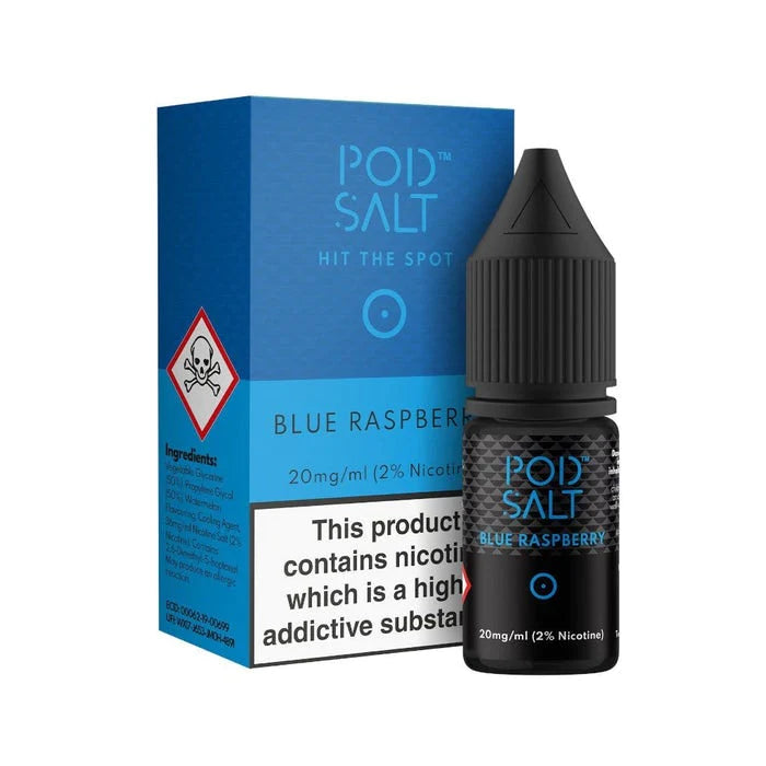 Blue Raspberry 20mg Nic Salt E-Liquid By Pod Salt