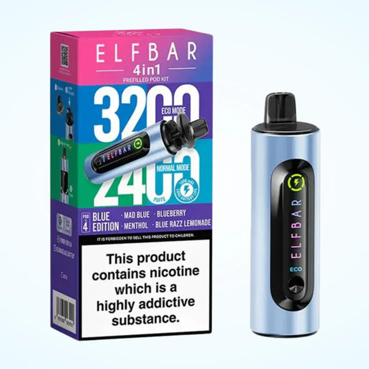 Elf Bar 4-in-1 3200 Puffs Prefilled Pod Kit