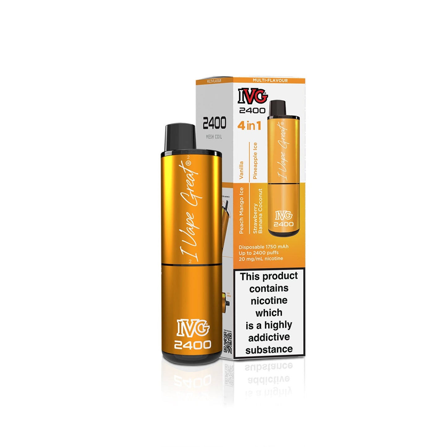 IVG 2400 Disposable Vape Kit Box Of 5 only £48
