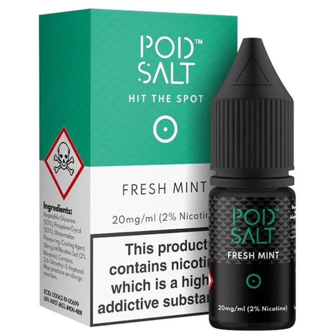 Fresh Mint 20mg Nic Salt E-Liquid By Pod Salt