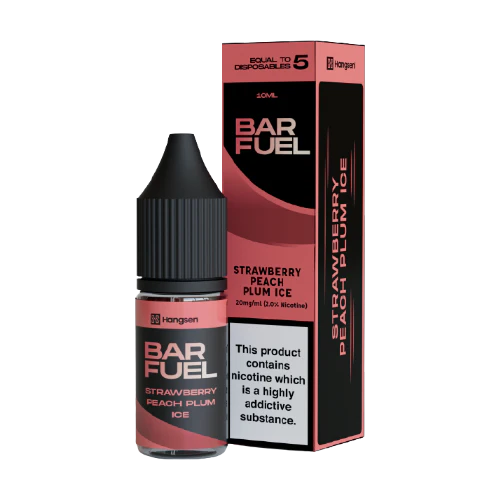 Hangsen - Bar Fuel - Strawberry Peach Plum Ice - Salt (Box of 3)