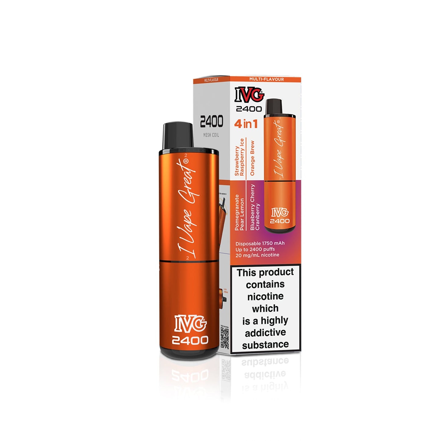 IVG 2400 Disposable Vape Kit Box Of 5 only £48