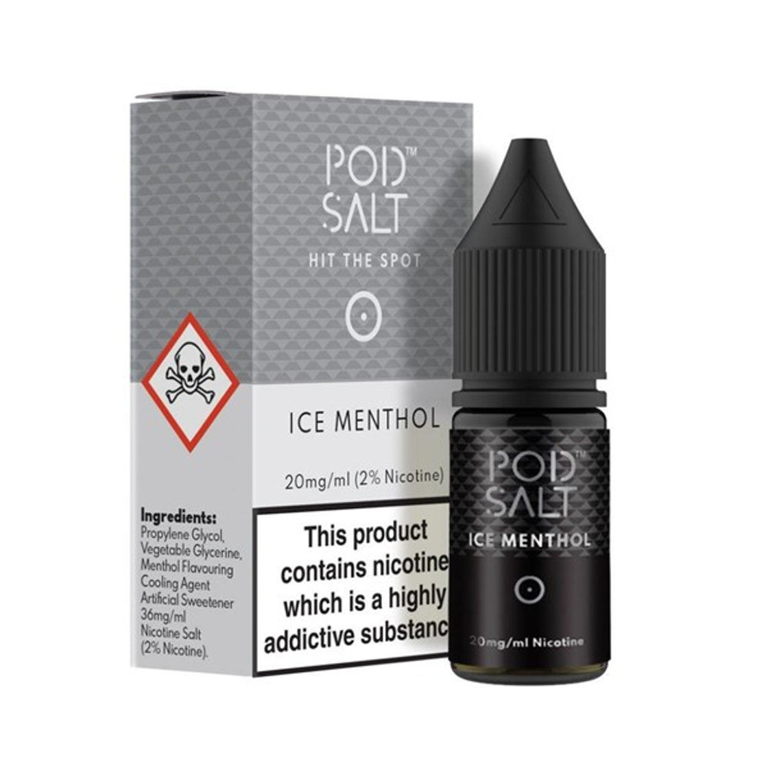 Ice Menthol 20mg Nic Salt E-Liquid By Pod Salt