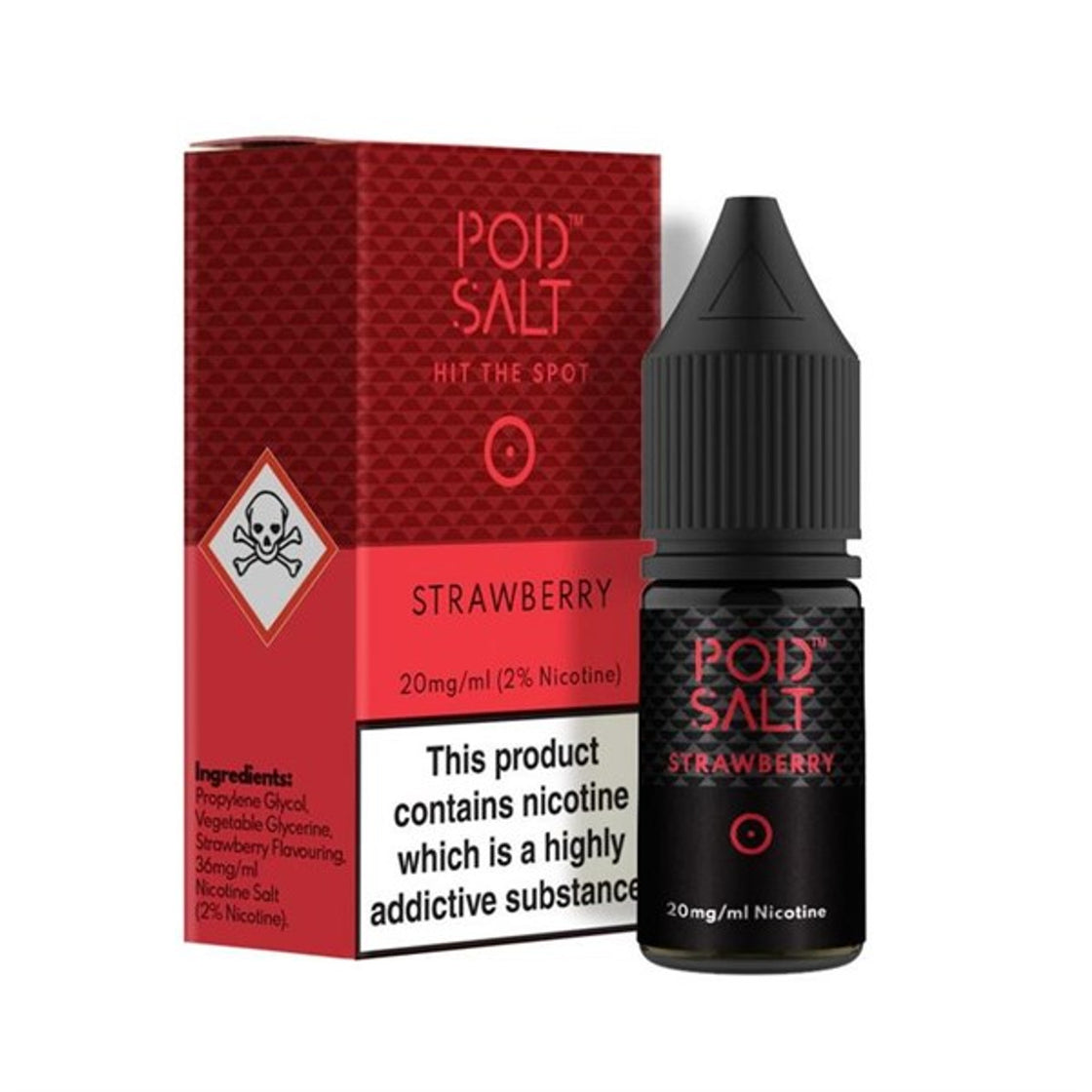 Strawberry 20mg Nic Salt E-Liquid By Pod Salt