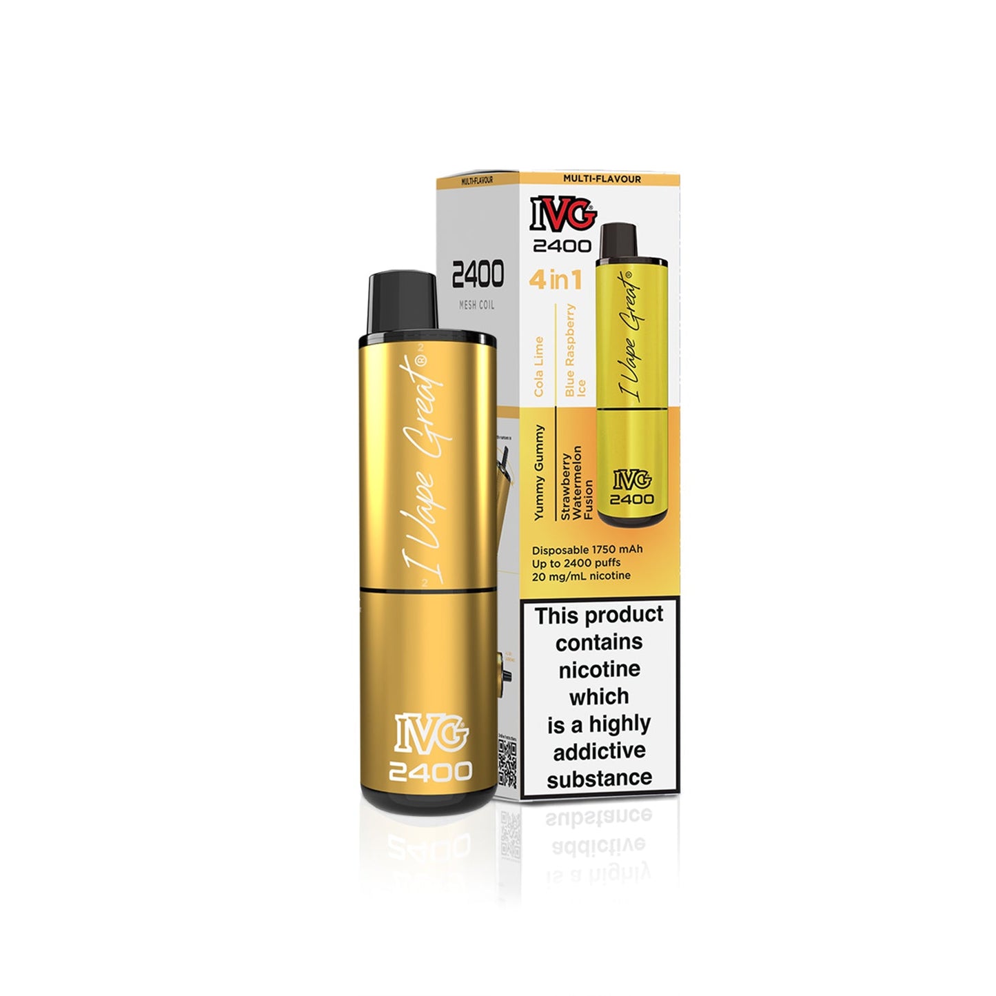 IVG 2400 Disposable Vape Kit Box Of 5 only £48