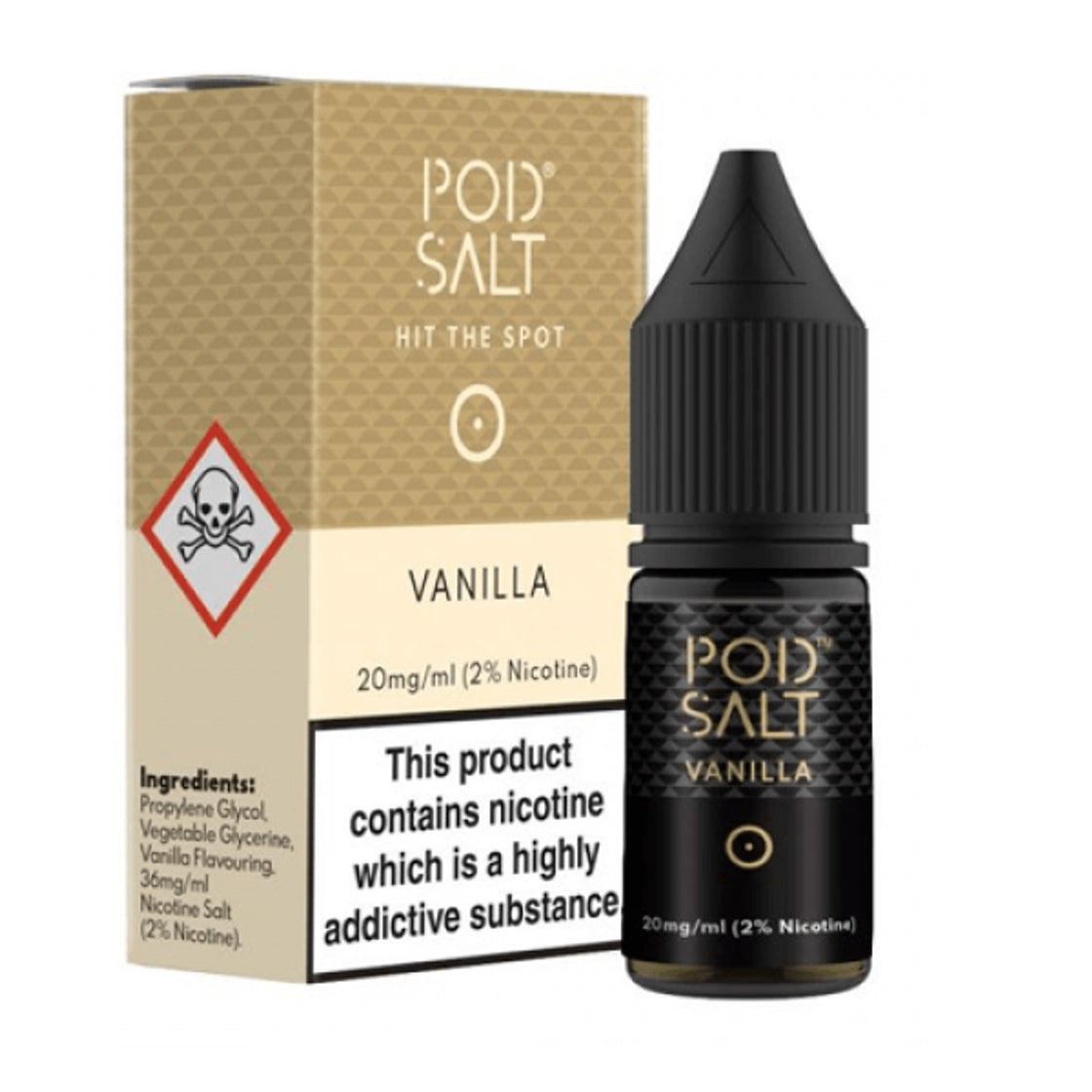 Vanilla 20mg Nic Salt E-Liquid By Pod Salt