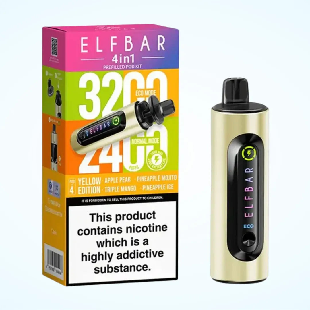 Elf Bar 4-in-1 3200 Puffs Prefilled Pod Kit