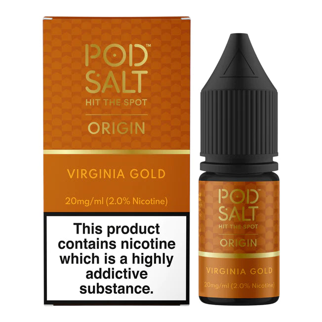 Virginia Gold Nic Salt E-Liquid By Pod Salt Virginia Gold Nic Salt E-Liquid By Pod Salt