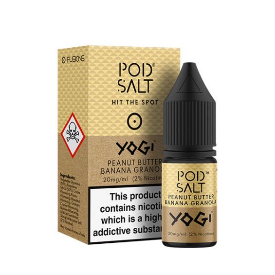 Peanut Butter Banana Granola 20mg Nic Salt E-Liquid By Pod Salt