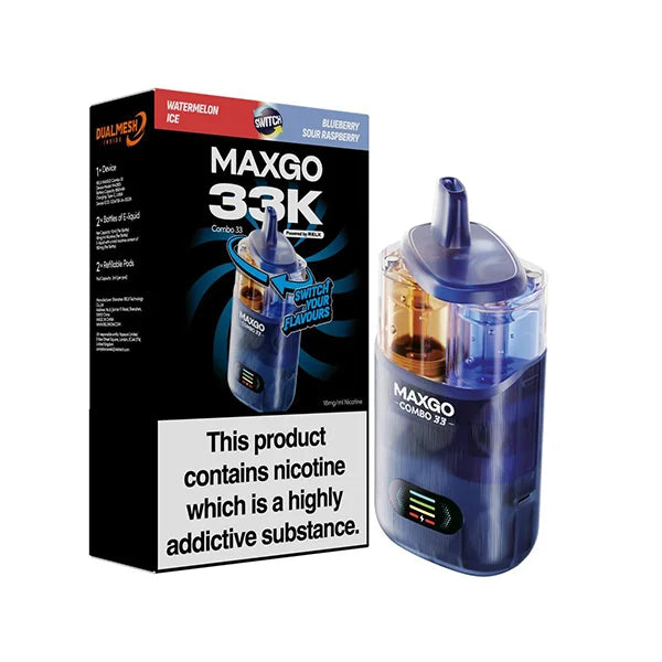 RELX Maxgo Combo 33K Puffs Prefilled Pod Kit
