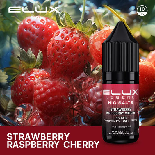 Strawberry Raspberry Cherry Elux Legend Nic Salt-10ml (Buy One Get One Free)