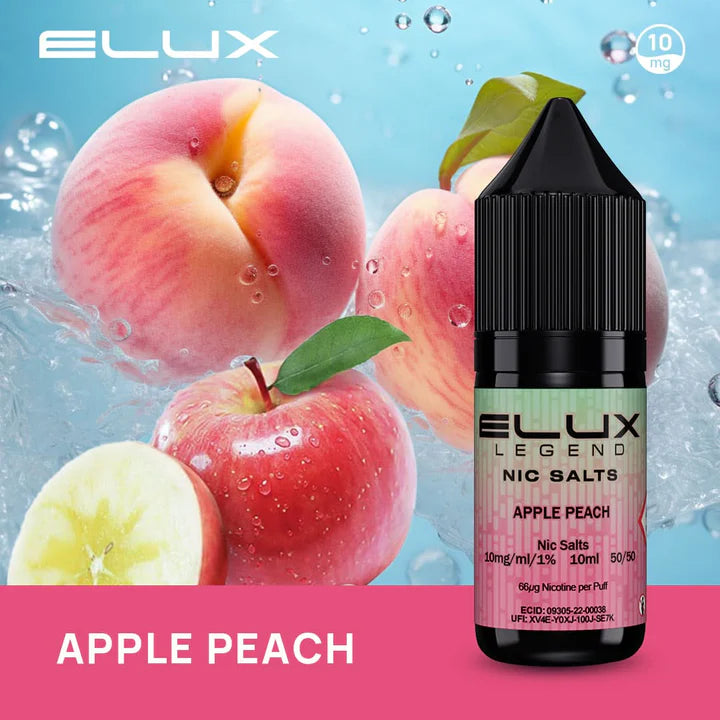 Apple Peach Elux Legend Nic Salt 10ml