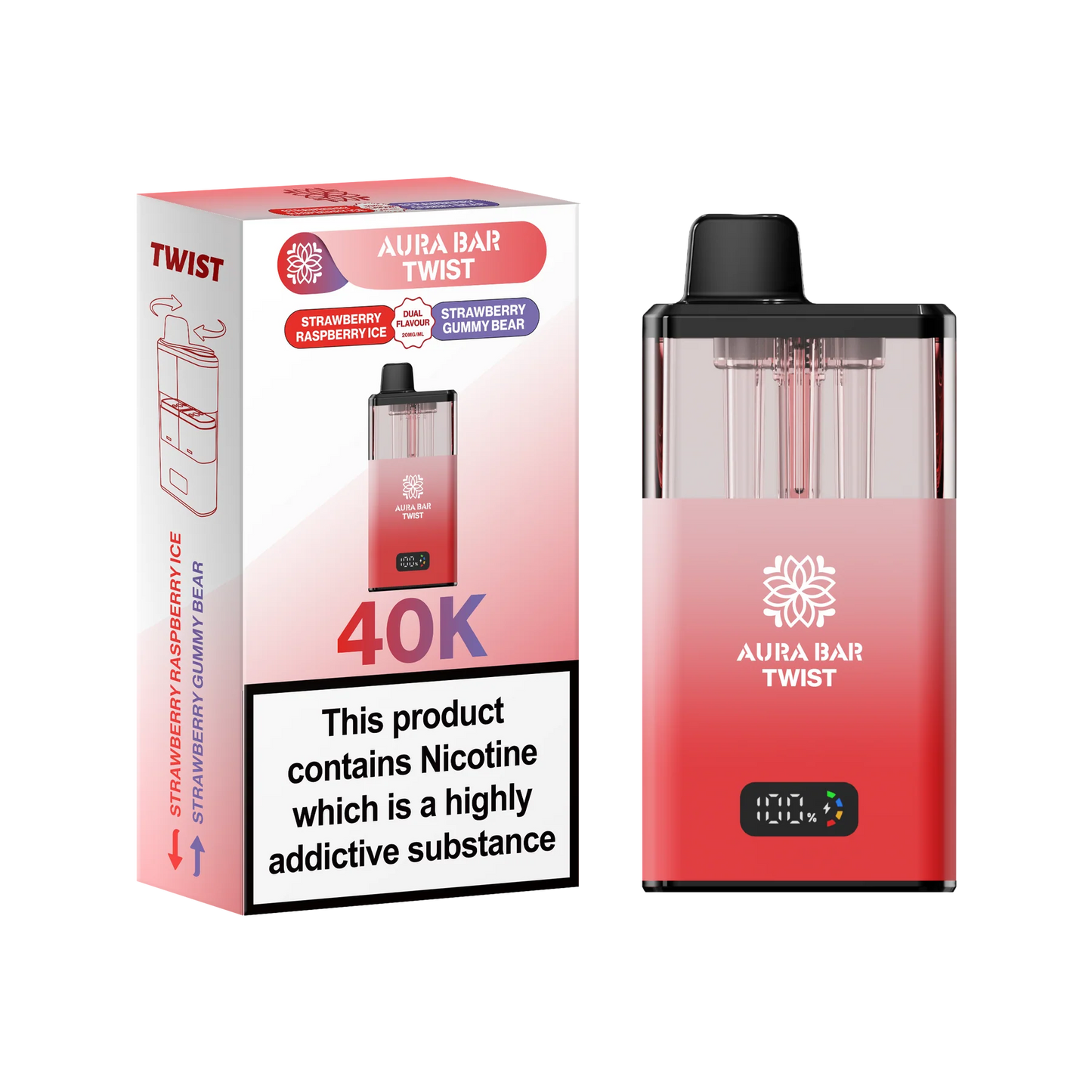 Aura Bar Twist 40K Prefilled Pod Kit