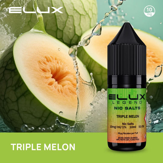 Triple Melon Elux Legend Nic Salt-10ml (Buy One Get One Free)