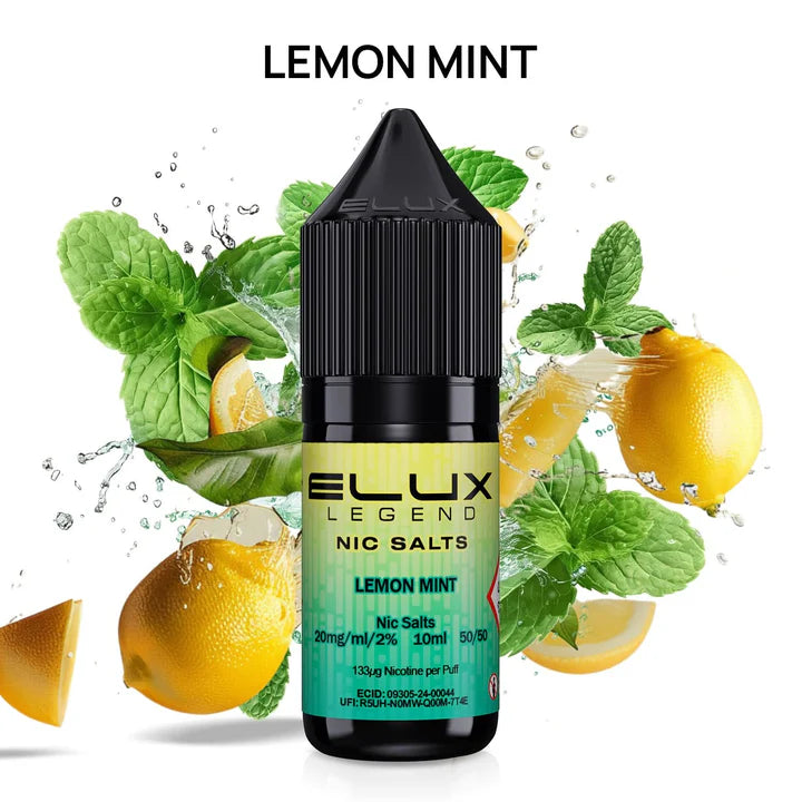 Lemon Mint Elux Legend Nic Salt 10ml
