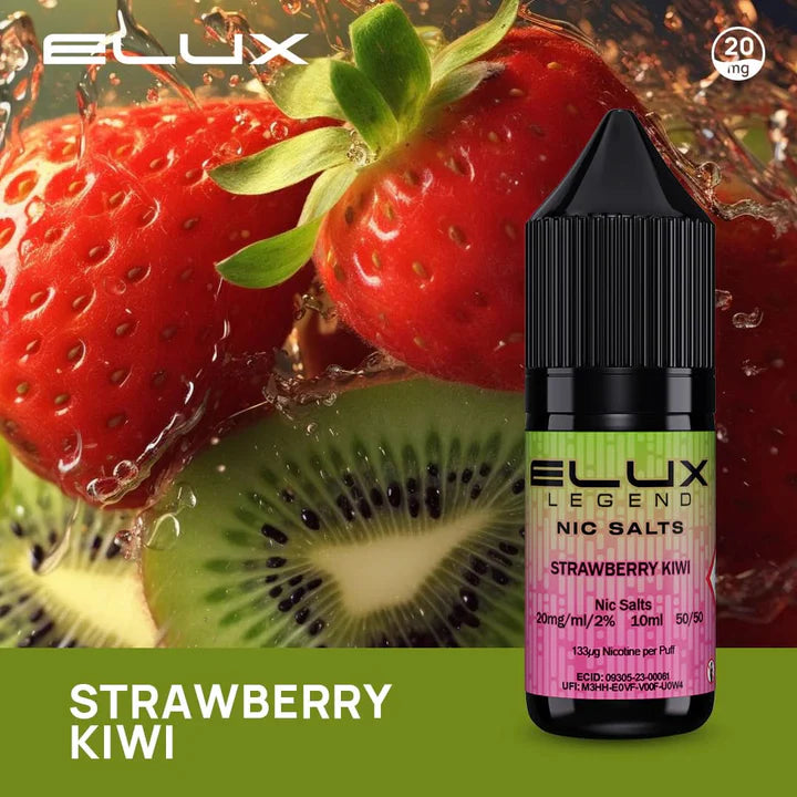 Strawberry Kiwi Elux Legend Nic Salt 10ml