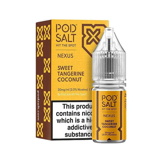 Sweet Tangerine Coconut  Nic Salt E-Liquid By Pod Salt