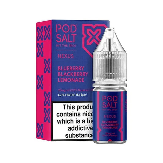 Blueberry Blackberry Lemonade Nexus Nic Salt E-Liquid By Pod Salt