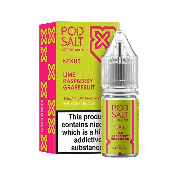 Lime Raspberry Grapefruit Nic Salt E-Liquid By Pod Salt