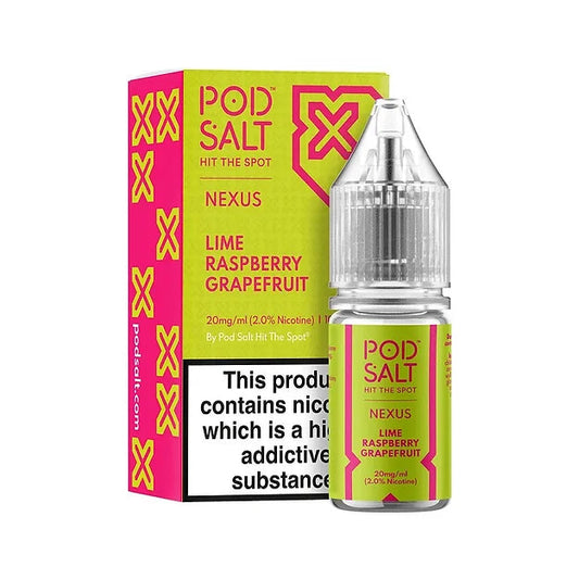 Lime Raspberry Grapefruit Nic Salt E-Liquid By Pod Salt