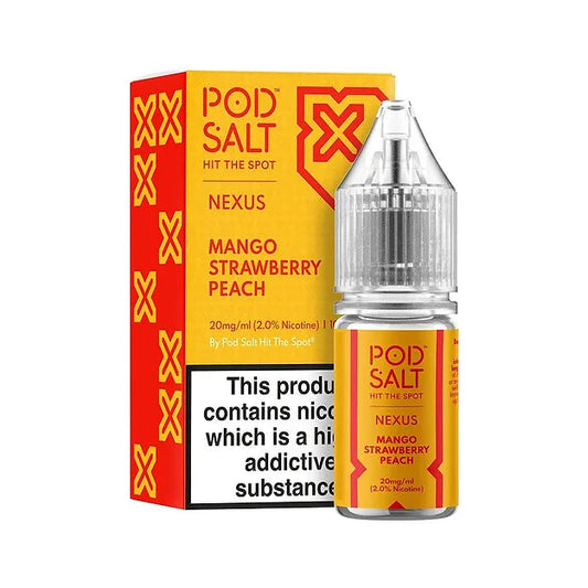 Mango Strawberry Peach Nexus Nic Salt E Liquid By Pod Salt