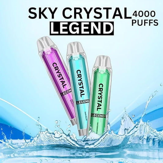 Crystal Legend 4000 Puffs Disposable Vape Box Of 10 At £50