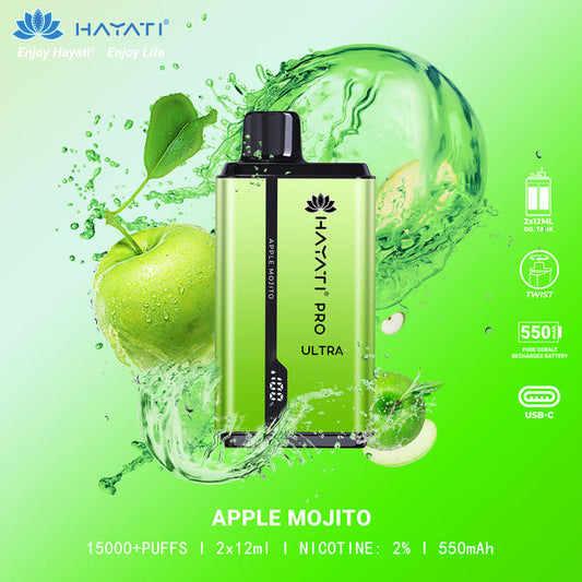 Apple Mojito Hayati Pro Ultra 15000 Disposable Vape