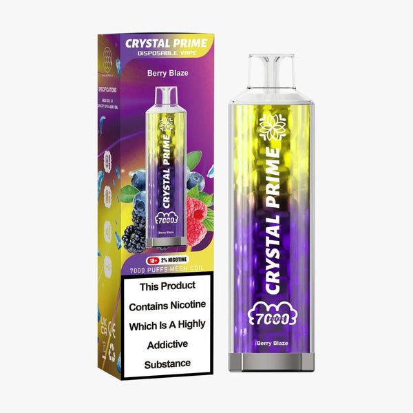 Berry Blaze 3d Crystal Prime 7000 Disposable Vape