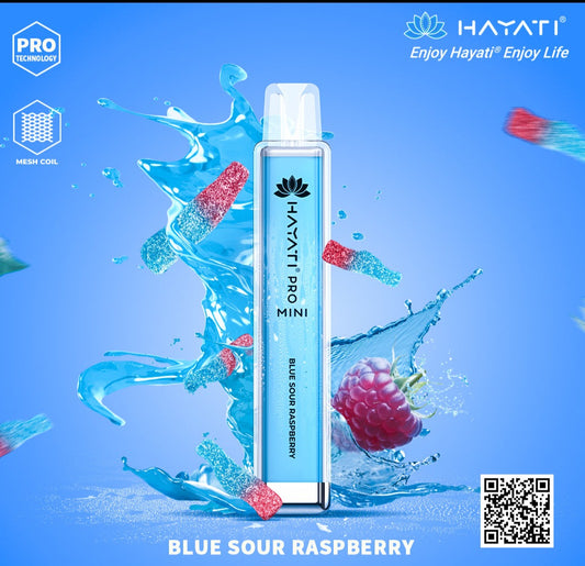 Blue Sour Raspberry Hayati Pro Mini Disposable Vape