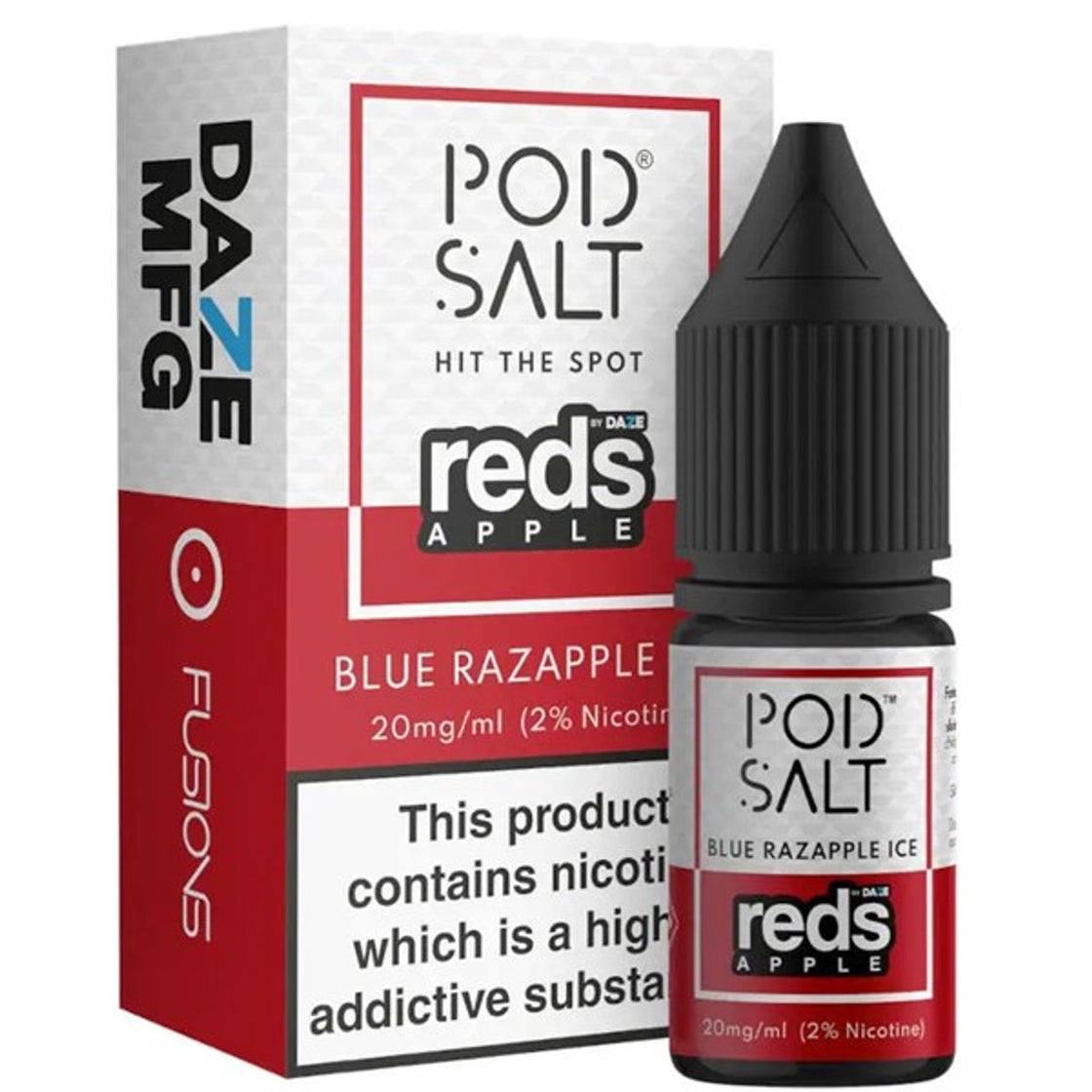 Blue Razapple Ice 20mg Nic Salt E-Liquid By Pod Salt