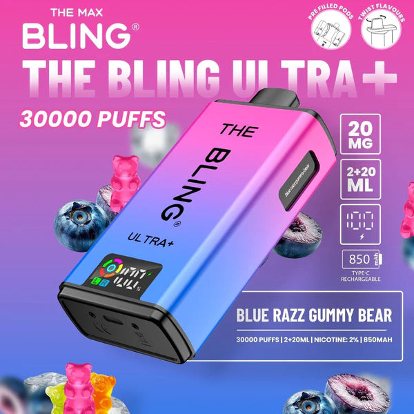 The Bling Ultra Plus 30K Prefilled Vape Pod Kit