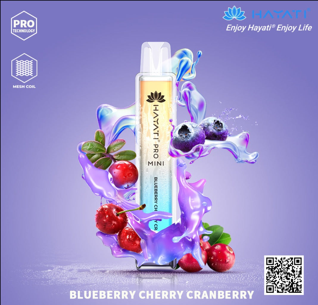 Blueberry Cherry Cranberry Hayati Pro Mini Disposable Vape