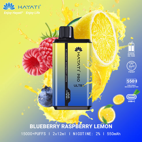 Blueberry Raspberry Lemon Hayati Pro Ultra 15000 Disposable Vape