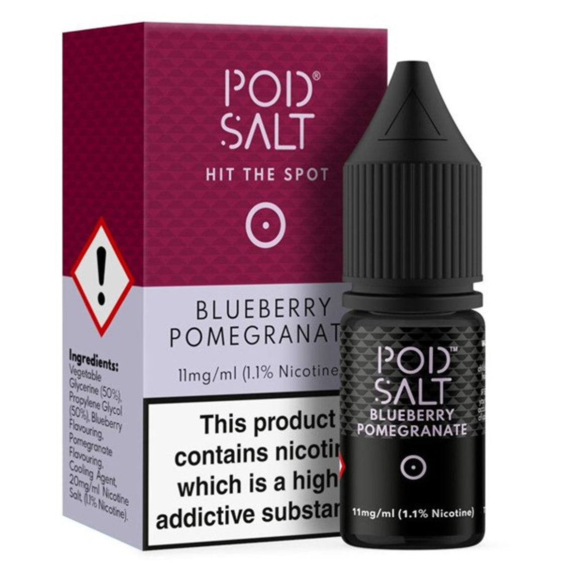 Blueberry Pomegranate 20mg Nic Salt E-Liquid By Pod Salt