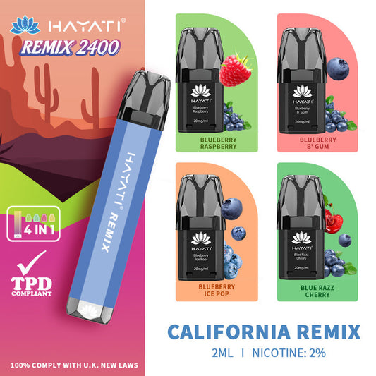 California Hayati Remix 2400 4in1 Pod Kit