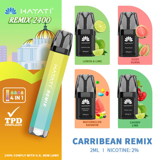 Carribean Hayati Remix 2400 4in1 Pod Kit