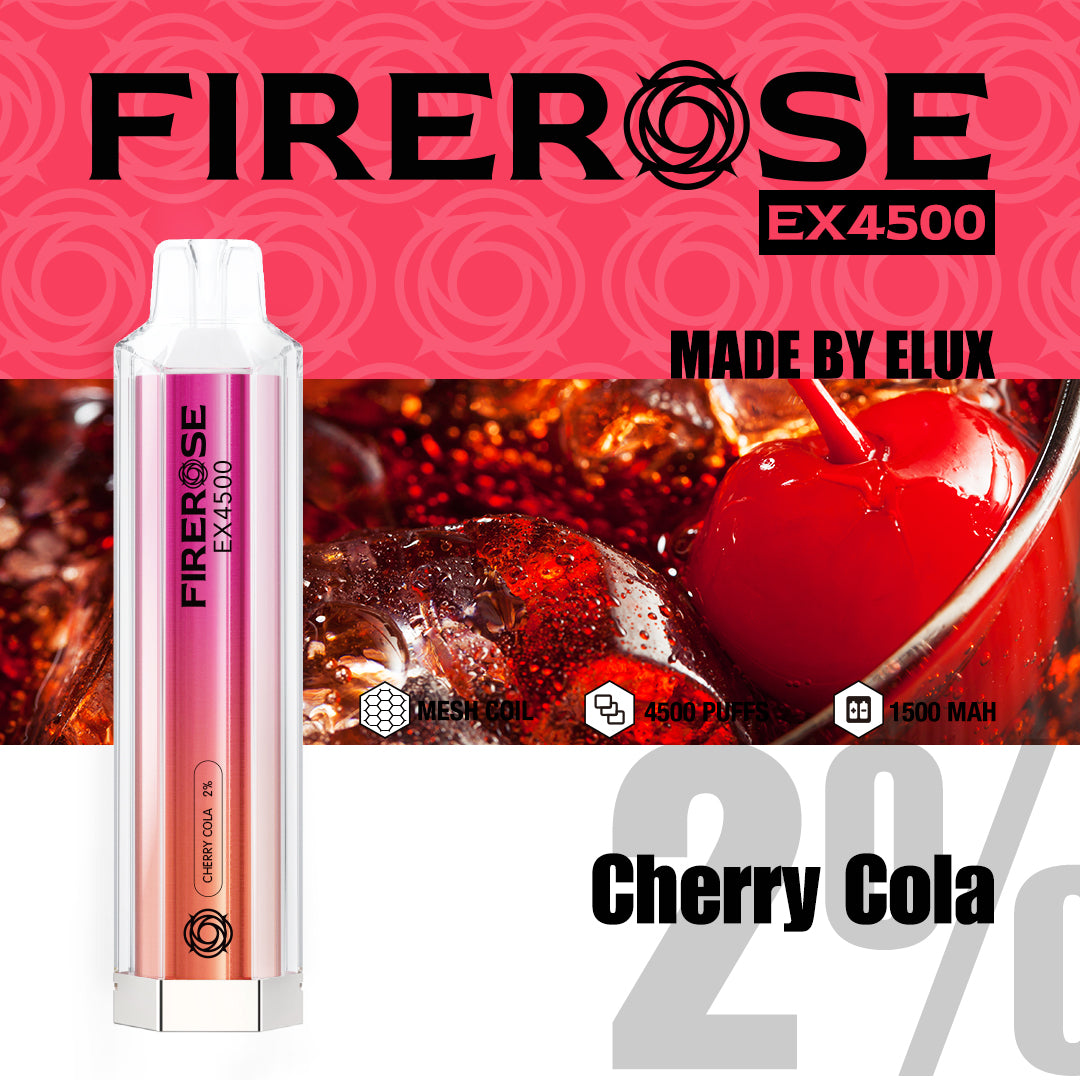 Cherry Cola Elux FireRose EX4500 Disposable Vape