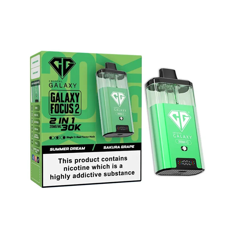 Crystal  Galaxy Focus 2, 30k Puff Prefilled Vape Kit