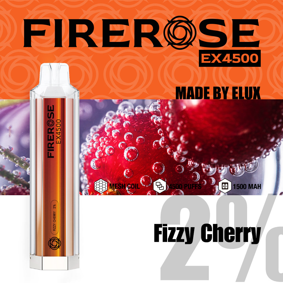 Fizzy Cherry Elux FireRose EX4500 Disposable Vape