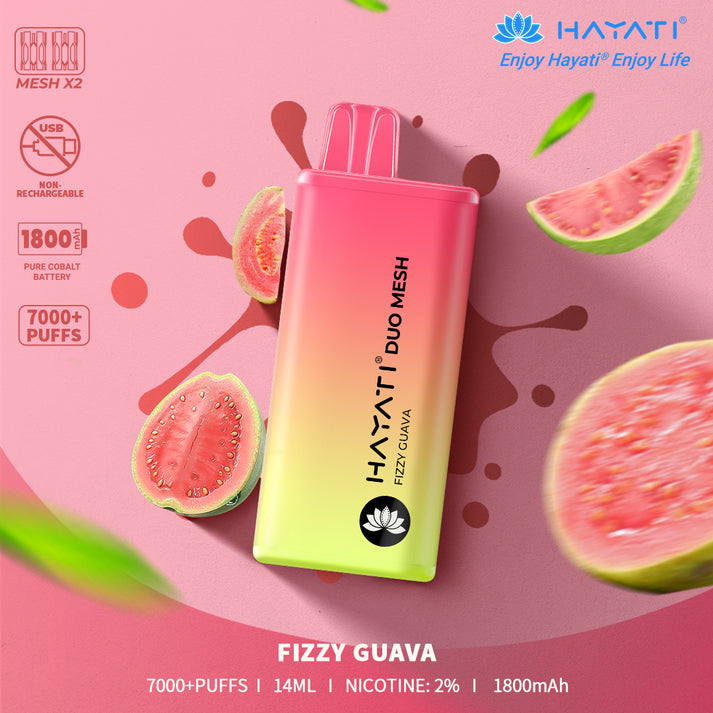 Fizzy Guava Hayati Duo Mesh 7000 Disposable Vape