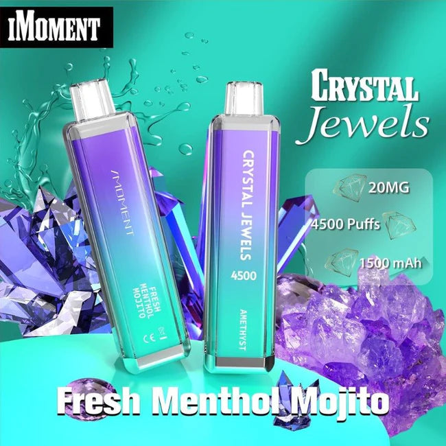 Crystal Jewels 4500 Puffs Disposable Vape Box Of 10 At £60