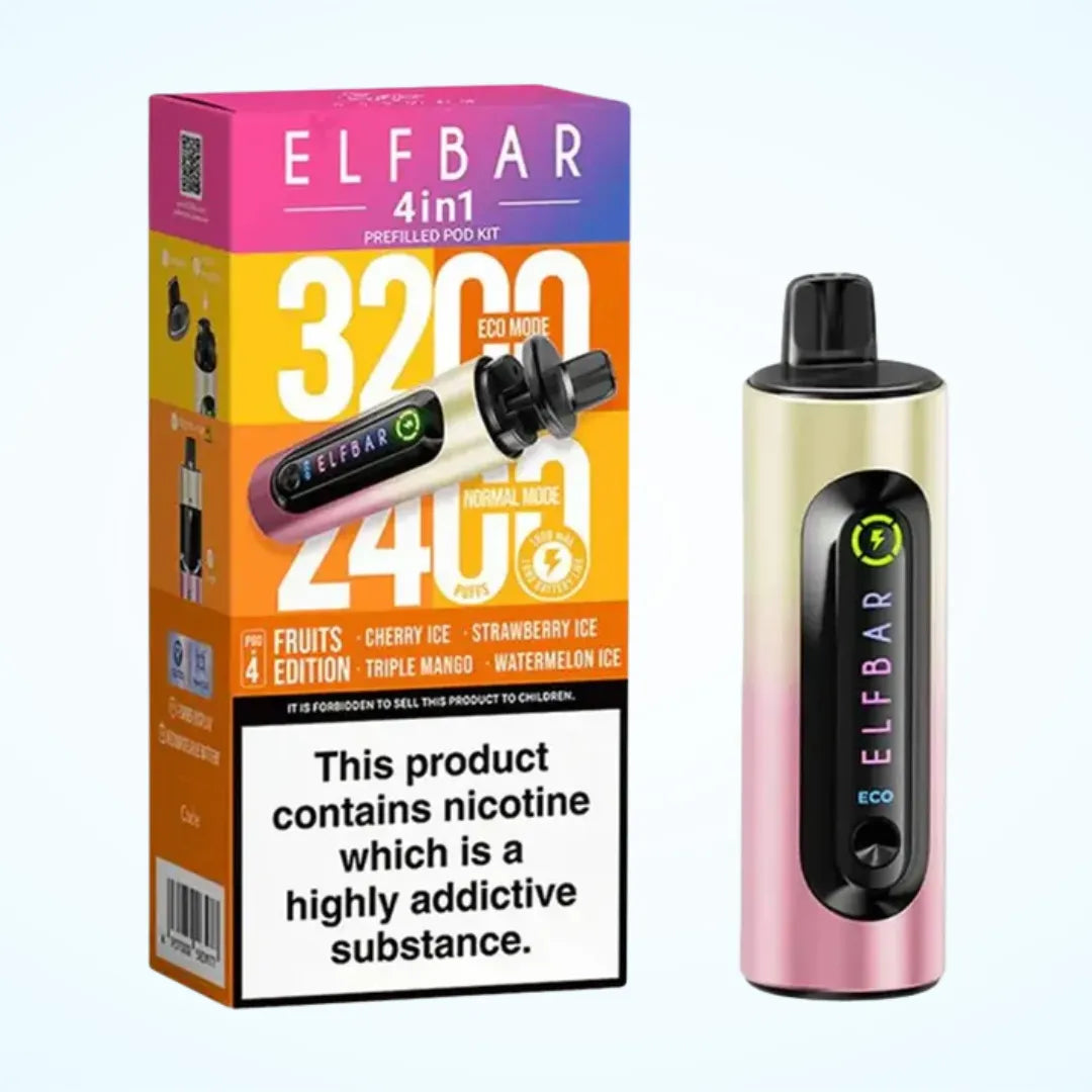 Elf Bar 4-in-1 3200 Puffs Prefilled Pod Kit