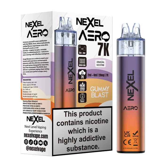 Nexel Aero 7K Prefilled Pod Kit