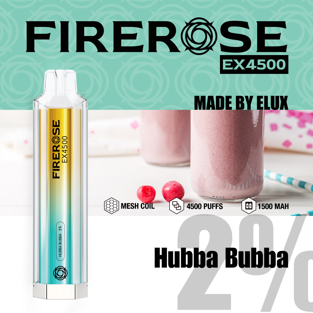 Hubba Bubba Elux FireRose EX4500 Disposable Vape
