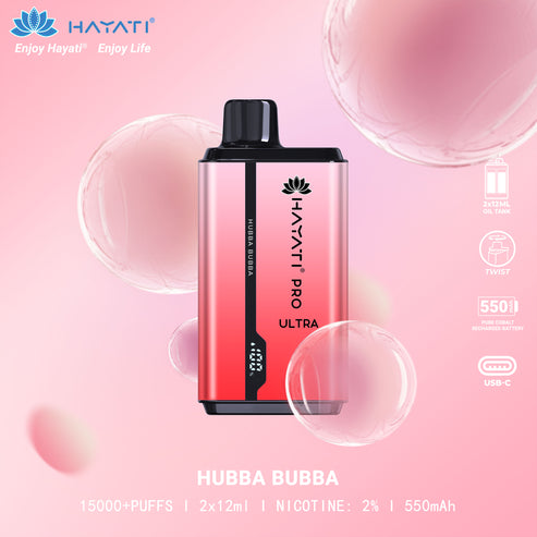 Hubba Bubba Hayati Pro Ultra 15000 Disposable Vape