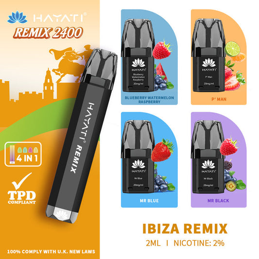 Ibiza Remix Hayati Remix 2400 Disposable Vape